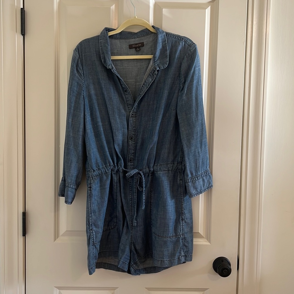 Level 99 blue jean romper size M